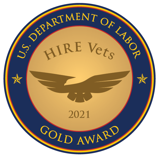 Hire Vets 2021 Gold Award