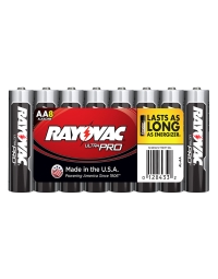 Rayovac Ultra Pro AA Alkaline Batteries 8 Pack