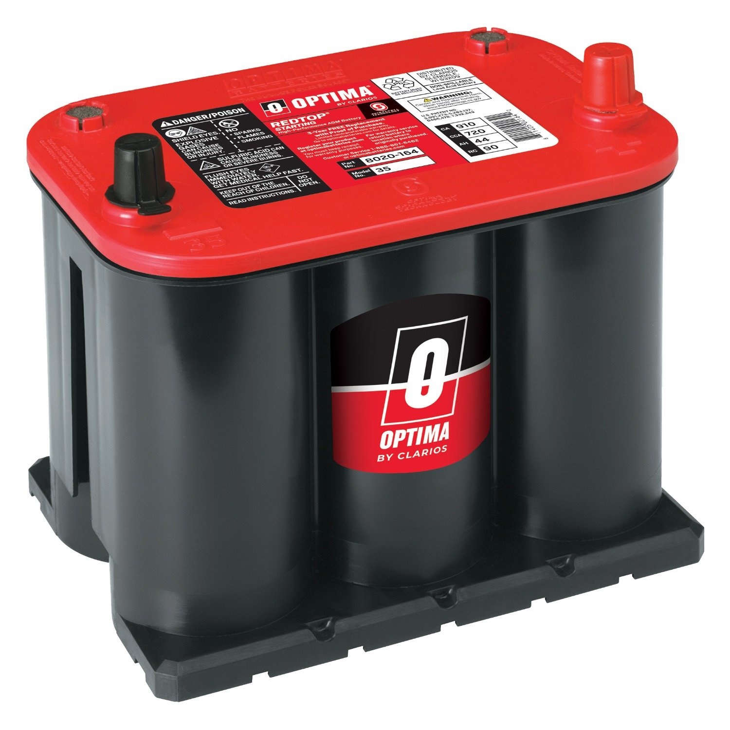 Optima RedTop 35 Starting Battery, 8020-164 | Remy Battery