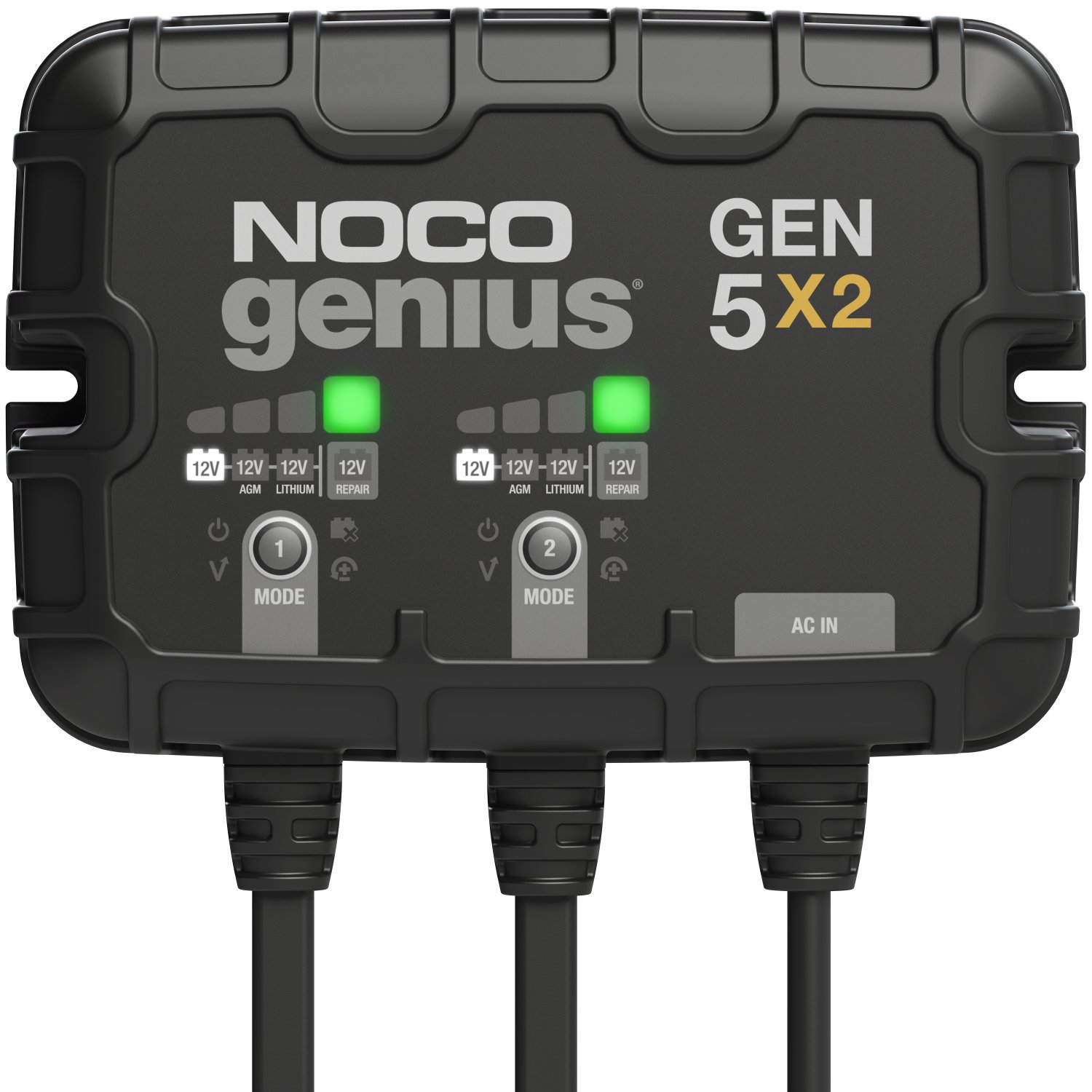 ノコノコ② NOCO Genius GEN5X2 2-Bank On-Board Battery Charger | Remy Battery