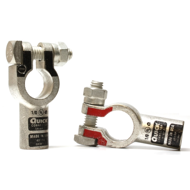 1/0 Gauge Straight Terminal Clamp Connector