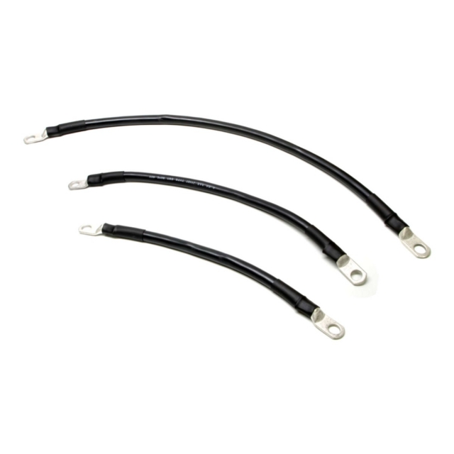 Golf cart battery cables, 4 gauge 100% copper cable with 5/16" lugs available in 7", 9", 12", 14", 16", 18", 21", 23" and 26"