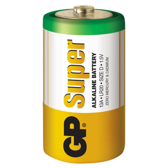 GP D Alkaline Batteries - Bulk 20 Pack