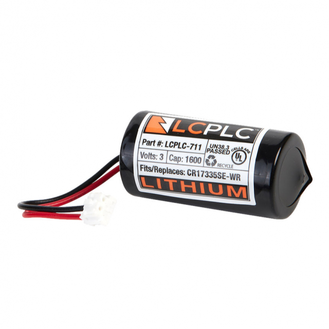 LCPLC-711 - Low Cost PLC Battery for Modicon CR17335SE-WR, 990XCP98000, WILPA1949C 3V 1800MAH