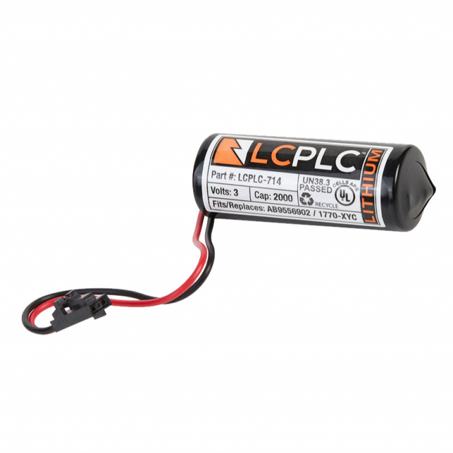 LCPLC-714 - Low Cost PLC Battery for Allen Bradley 1770-XYC, 95546902, SB9758T 3V 2400MAH
