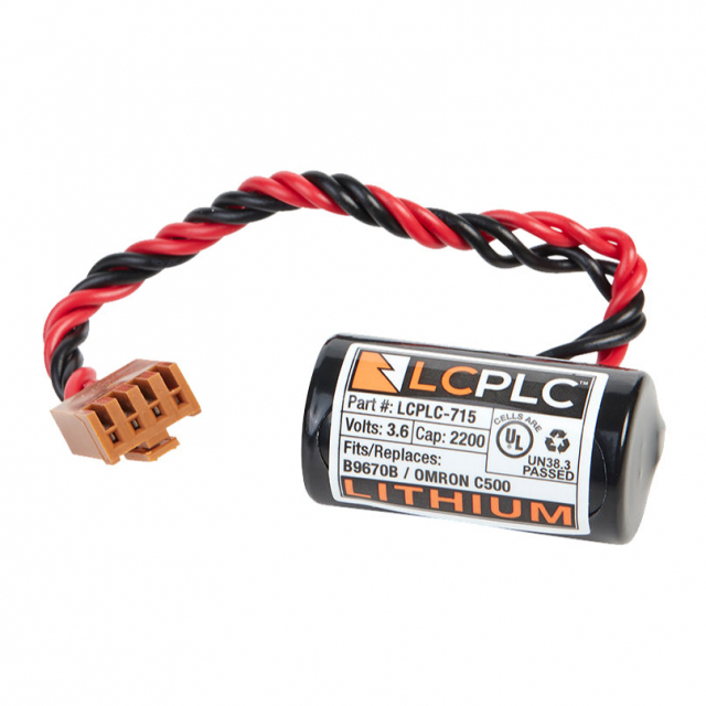 LCPLC-715 - Low Cost PLC Battery for Omron B9670B, C500-BAT08, B9670BSM 3V 2400MAH