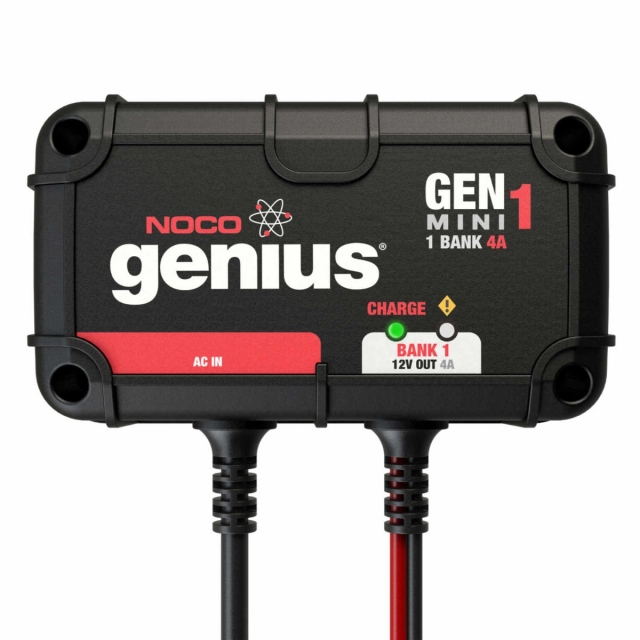 NOCO Genius GENM1 single battery on-board marine boat battery charger