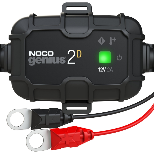 NOCO Genius GENIUS2 Battery Charger and Maintainer for 6 and 12 Volt Batteries.