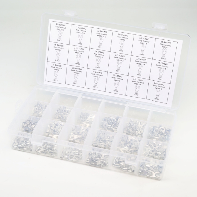 Non-Insulated Wire Connector Assortment, 420 Piece
