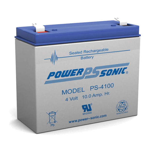 PS-4100 - 4 Volt 10 Ah Sealed Lead Acid Battery
