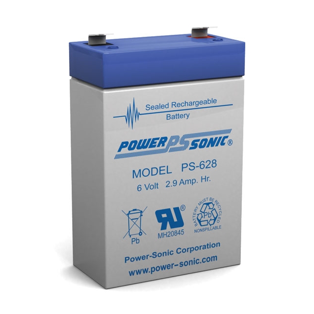 PS-628 - 6 Volt 2.9 Ah Sealed Lead Acid Battery