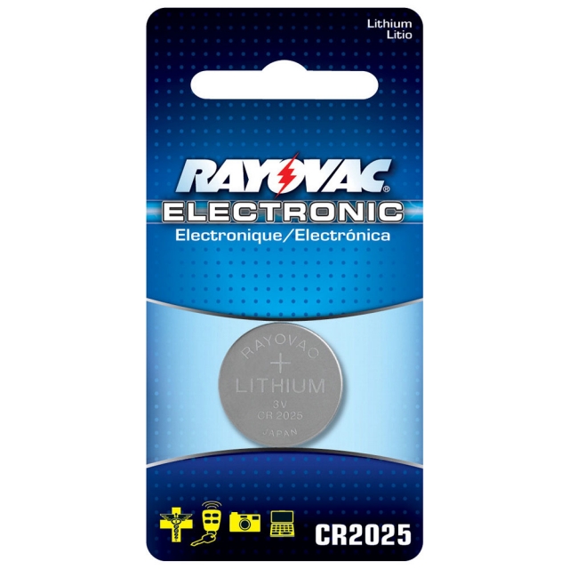 Rayovac CR2025 Lithium Battery
