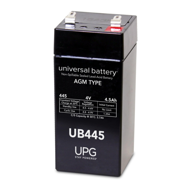 Universal UB445 4 Volt 4.5 Ah Sealed Lead Acid Battery