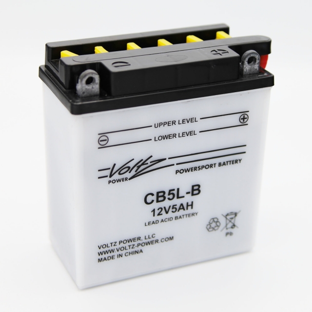 CB5L-B Power Sports Battery, with Acid
