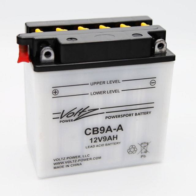 CB9A-A Power Sports Battery, with Acid