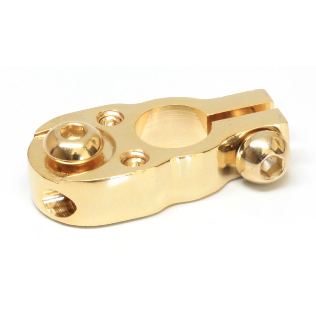 Gold Plated Brass Multi-Lead Top Post Terminal Clamp