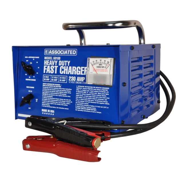 Associated 6, 12 & 24 Volt Heavy Duty Fast Charger, Model 6010B