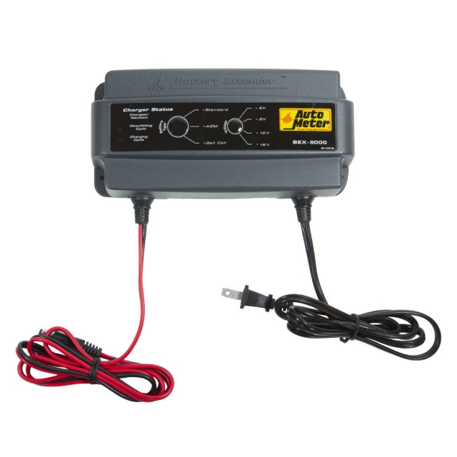 AutoMeter BEX-5000 Battery Charger, Multi-voltage 5 Amp
