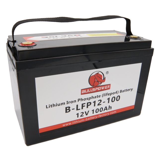 BSL, Bullspower, 12 Volt 100 Ah Lithium Iron Phosphate Battery.