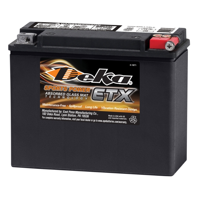 Deka Sports Power ETX18L AGM Battery