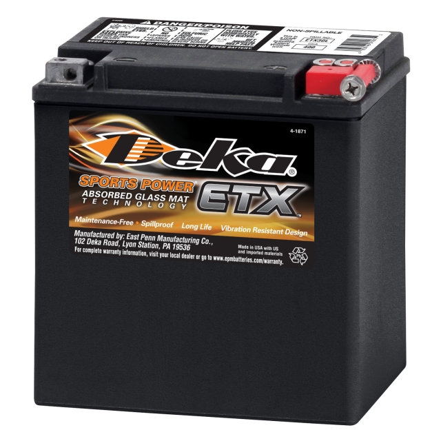Deka Sports Power ETX30L AGM Battery