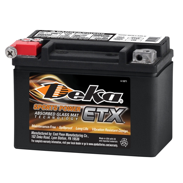 Deka Sports Power ETX9 AGM Power Sports Battery