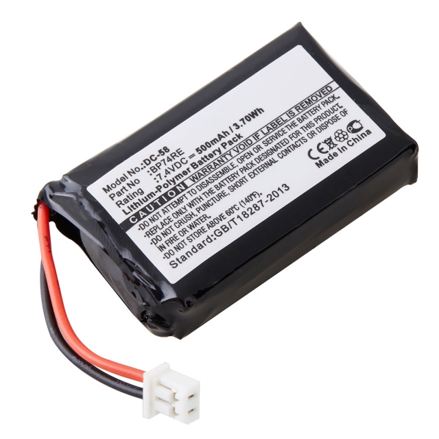 Replacement battery for Dogtra BP74RE, Edge Remote Dog Training Collar, Edge RX dog collars. 