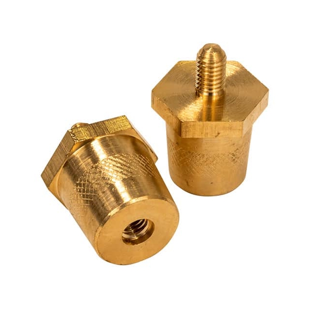 Brass M6 to SAE Automotive Post Battery Terminal Adapters