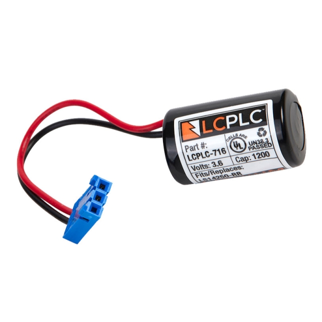 LCPLC-716 - Low Cost PLC Battery for Indramat LS14250-RR, 257101, MKD Motors 3.6V 1000MAH