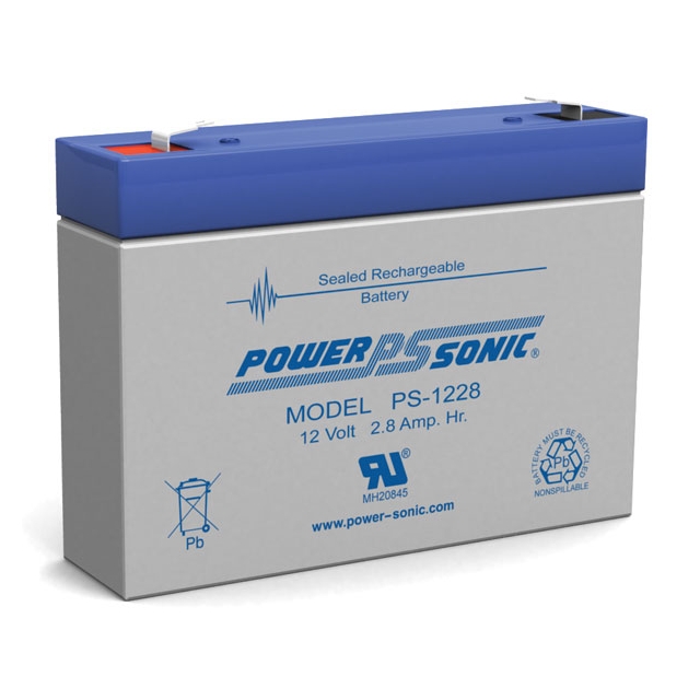 PS-1228 - 12 Volt 2.8 Ah Sealed Lead Acid Battery