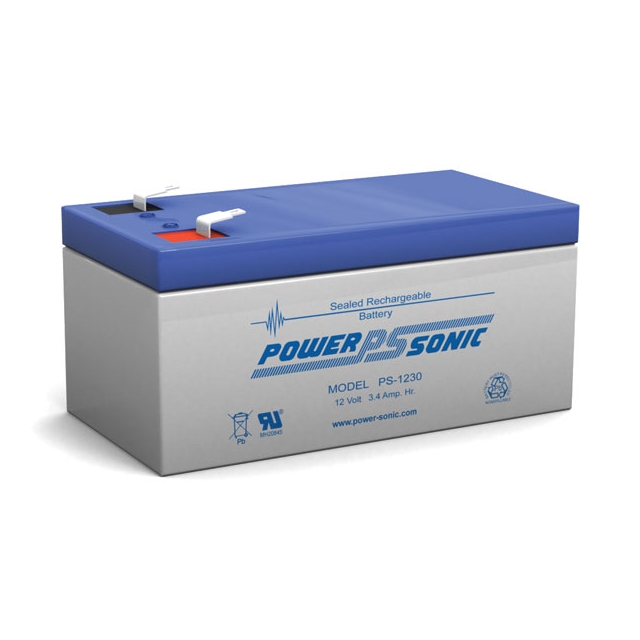 PS-1230 - 12 Volt 3.4 Ah Sealed Lead Acid Battery