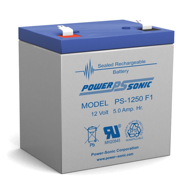 PS-1250 - 12 Volt 5 Ah Sealed Lead Acid Battery