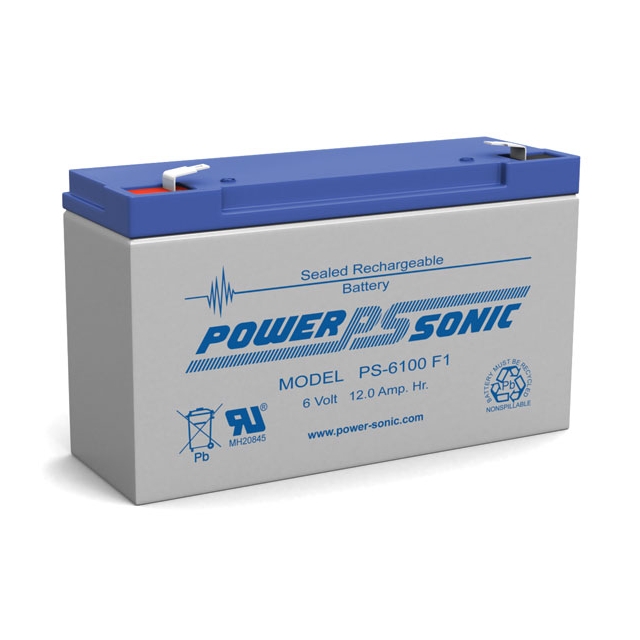 PS-6100 - 6 Volt 12 Ah Sealed Lead Acid Battery