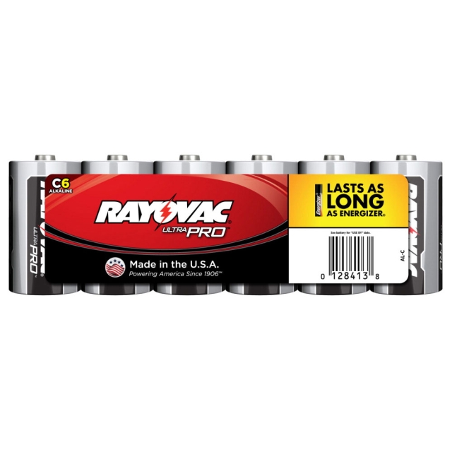 Rayovac Ultra Pro C Alkaline Batteries 6 Pack