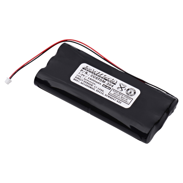 Replacement battery for Direct Sensor Security Alarm Panel