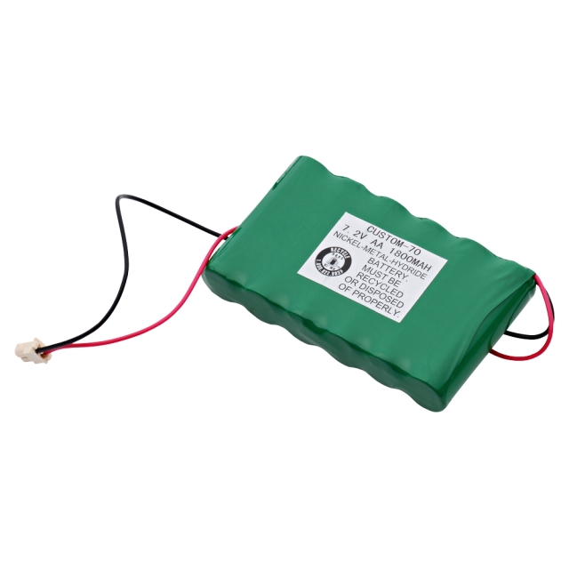 Replacement battery for Honeywell Ademco L3000 security alarm panels. 7.2V 1800mAh NIMH