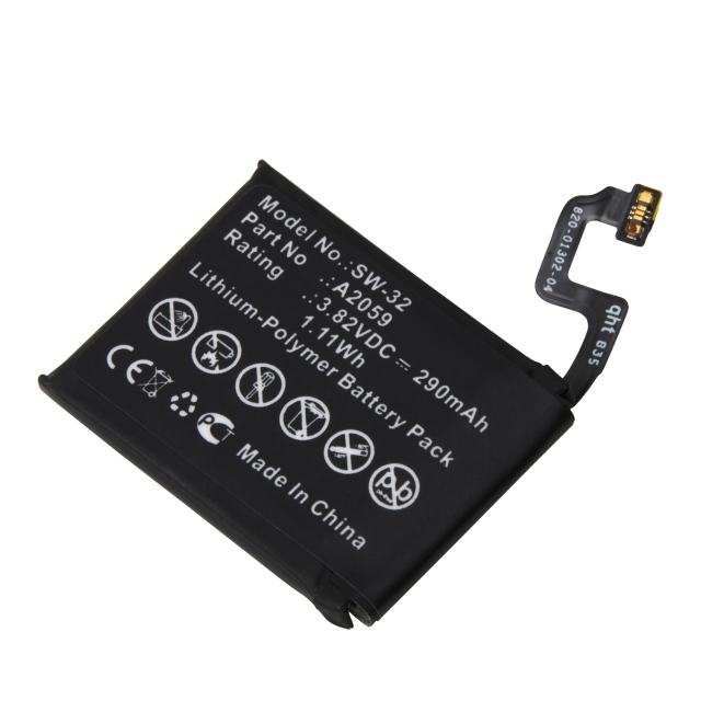 Replacement battery for Apple Watch Series 4 (44mm) smartwatches. 