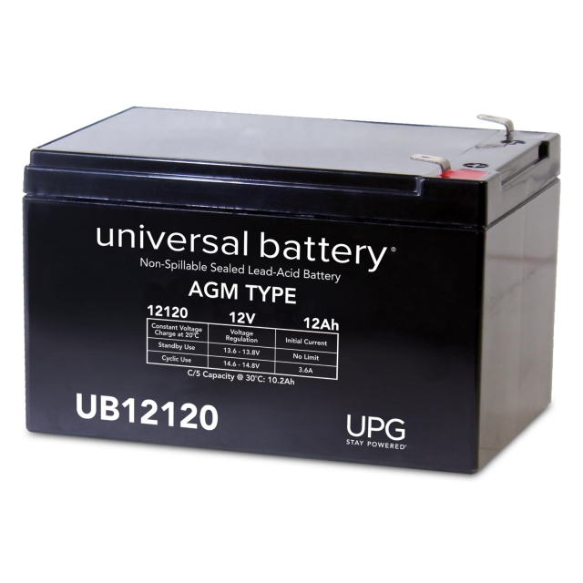 Universal UB12120 Sealed Lead Acid Battery, 12V 12AH