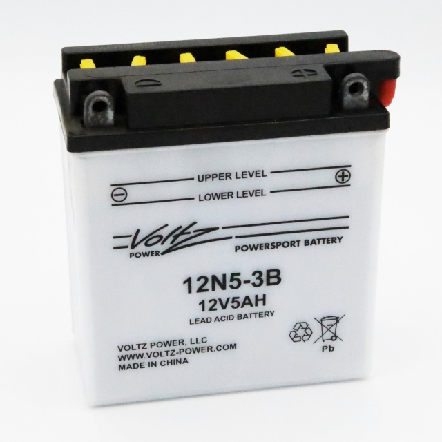 Voltz Power 12N5-3B power sports battery, 12V 5AH