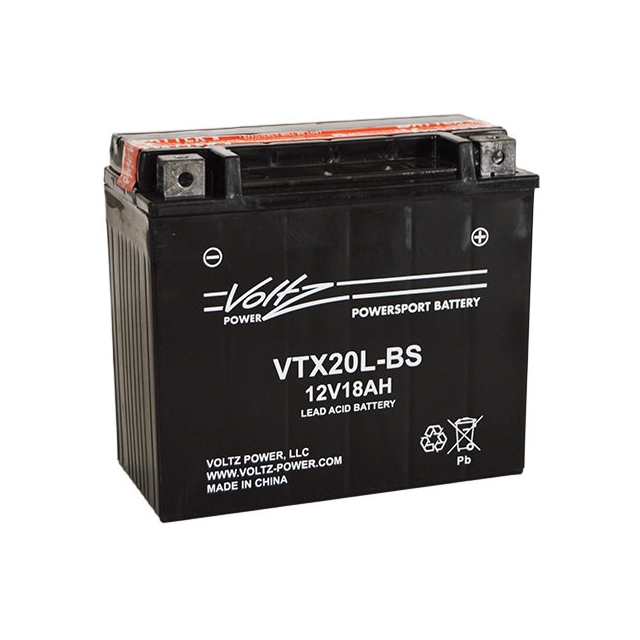 Voltz Power VTX20L-BS sealed AGM power sports battery, ETX20L, YTX20L-BS