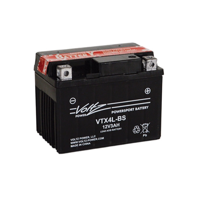 Voltz Power VTX4L-BS AGM power sports battery, 12V 3AH