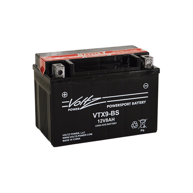 Voltz Power VTX9-BS AGM power sports battery, 12V 8AH