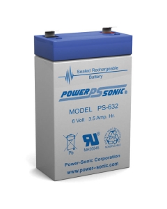 PS-632 - 6 Volt 3.5 Ah Sealed Lead Acid Battery