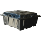 Dual Group Size 8D Plasict Battery Box, Side-by-Side