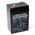 Universal UB645 / D5733 Sealed Lead Acid Battery, 6V 4.5AH