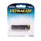 Ultralast 3.7V 3400mAh 18650 Li-Ion Battery, 1 Pack