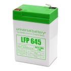 Universal LFP645 LiFePO4 Battery, 6V 4.5AH